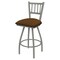 Holland Bar Stool Co 25" Swivel Counter Stool, Nickel Finish, Canter Thatch Seat X810 - alternate 1